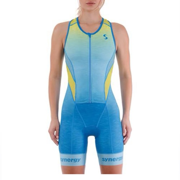 Synergy Other - Synergy Pro Sleeveless Racerback Tri Suit in aqua NEW